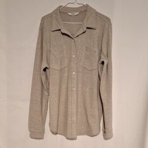 Alpine Men's Flannel Tan Checkered Shirt